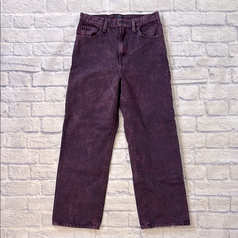 Levi’s X Deepika Padukone Straight Leg High Waisted Purple Denim Jeans Size 30 - Picture 3 of 16